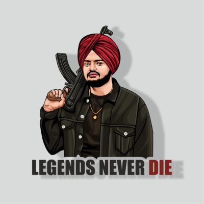 Sidhu Moose Wala Sticker | Legends Never Die